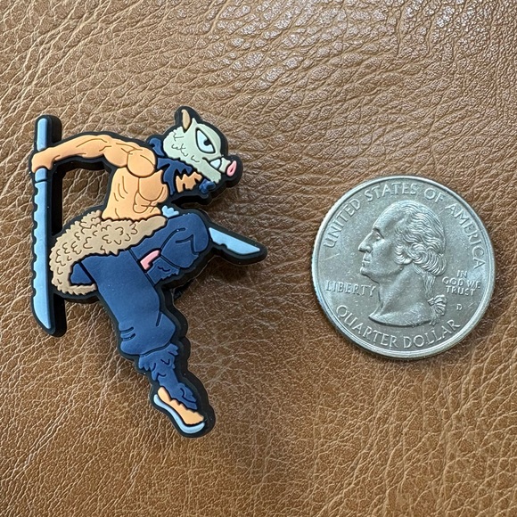 Demon Slayer Inosuke Hashibira Croc Charm - Picture 4 of 4